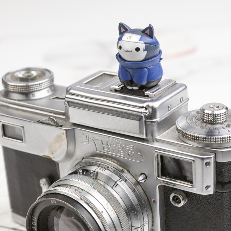 Fotokvant PRZ-054 B16 заглушка на горячий башмак Кот Хокаге Саске Hokage Sasuke Cat №1