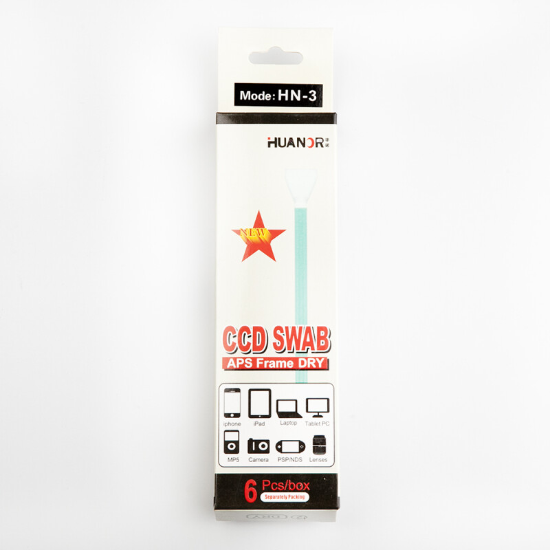 Huanuo HN-3 CCD/CMOS Swab DRY Kit набор сухих швабр 15 мм 6 шт для APS-C матриц