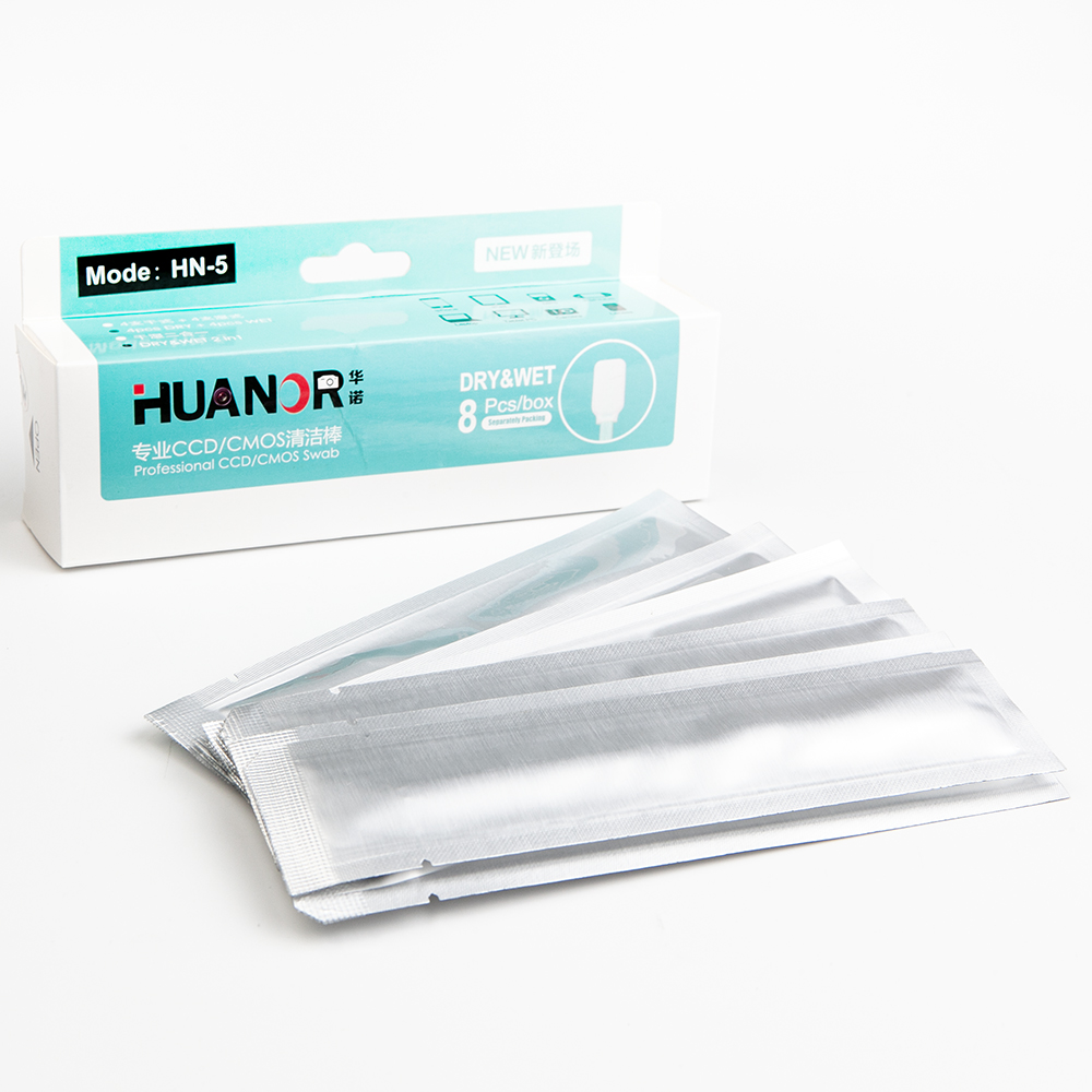 Huanuo HN-5 CCD/CMOS Swab 4 WET 4 DRY Kit набор 4 сухих и 4 мокрых швабр 17 мм универсальных