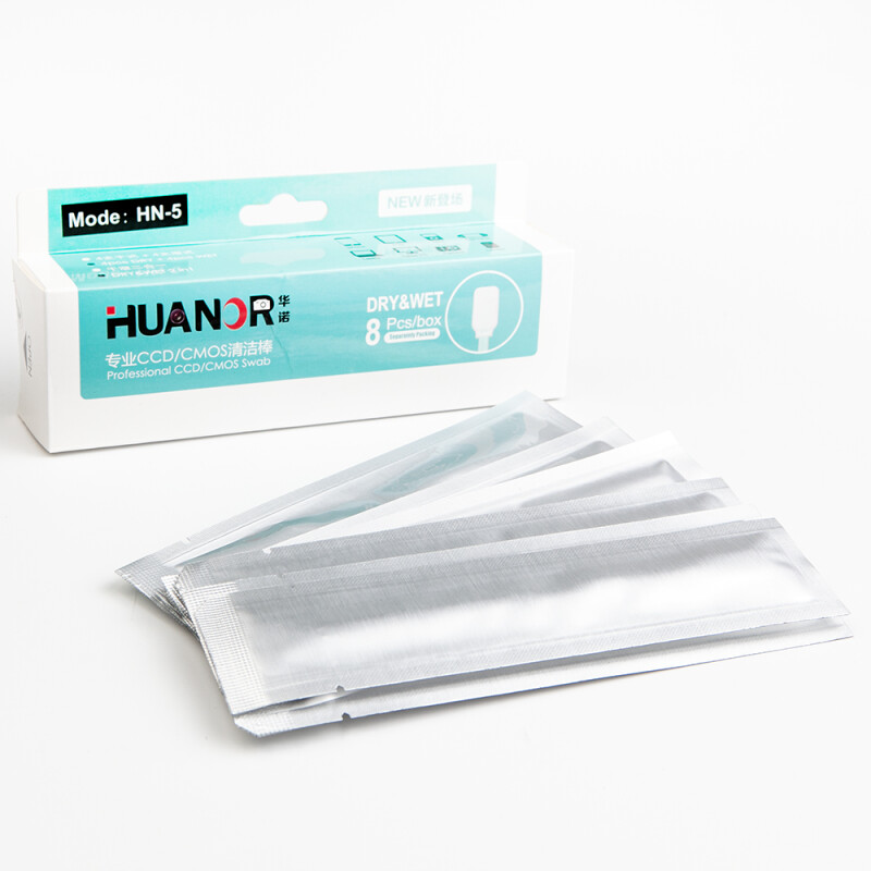 Huanuo HN-5 CCD/CMOS Swab 4 WET 4 DRY Kit набор 4 сухих и 4 мокрых швабр 17 мм универсальных