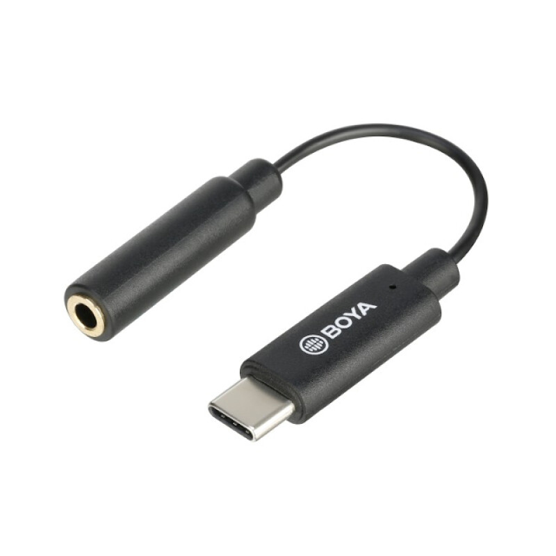 Boya BY-K9 аудиоадаптер 3,5 мм TRRS на Type-C