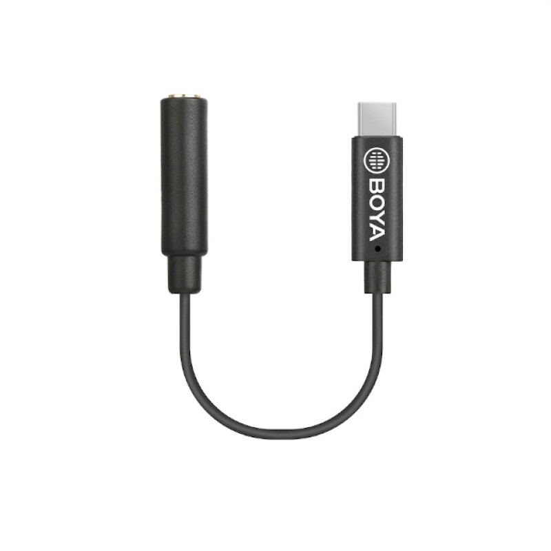 Boya BY-K9 аудиоадаптер 3,5 мм TRRS на Type-C