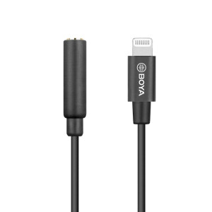 Boya BY-K8 аудиоадаптер 3,5 мм TRS на Apple Llightning