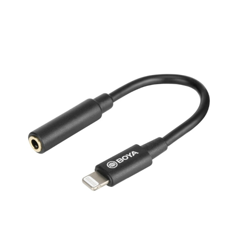 Boya BY-K8 аудиоадаптер 3,5 мм TRS на Apple Llightning