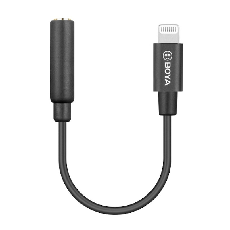 Boya BY-K8 аудиоадаптер 3,5 мм TRS на Apple Llightning
