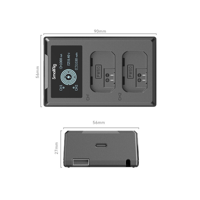 SmallRig 4081 зарядное устройство для аккумуляторов Sony NP-FW50