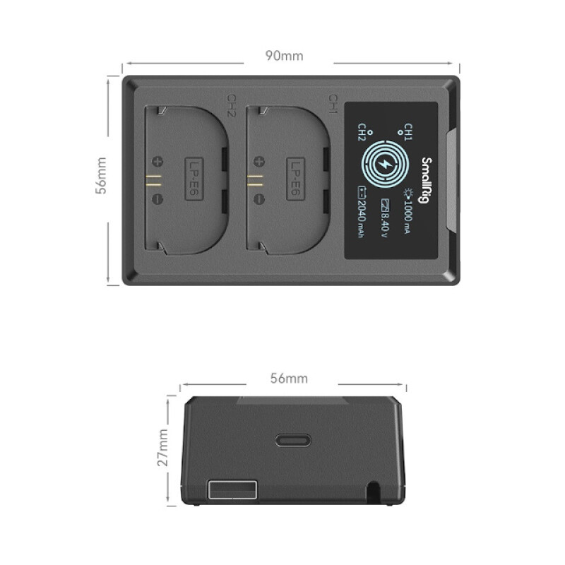 SmallRig 4084 зарядное устройство для аккумуляторов Canon LP-E6NH