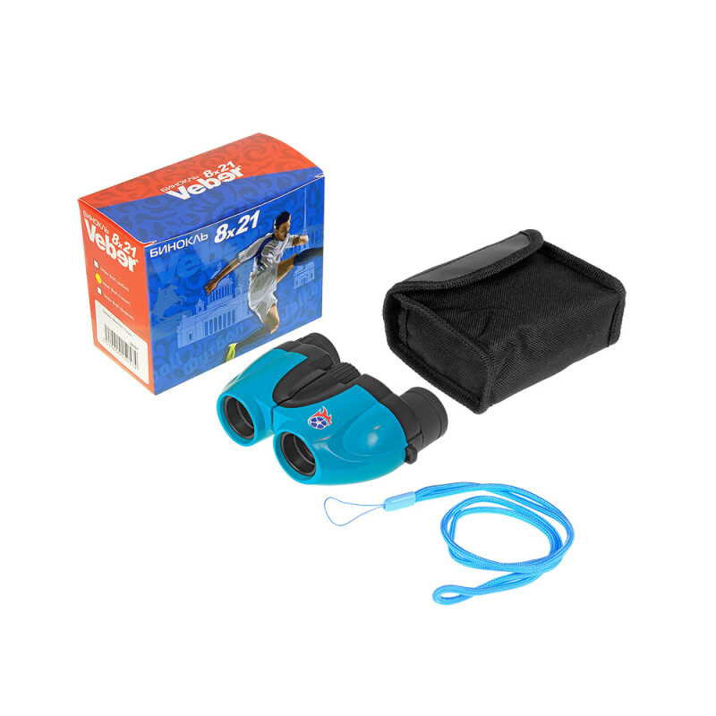 Veber 8х21 бинокль бирюза