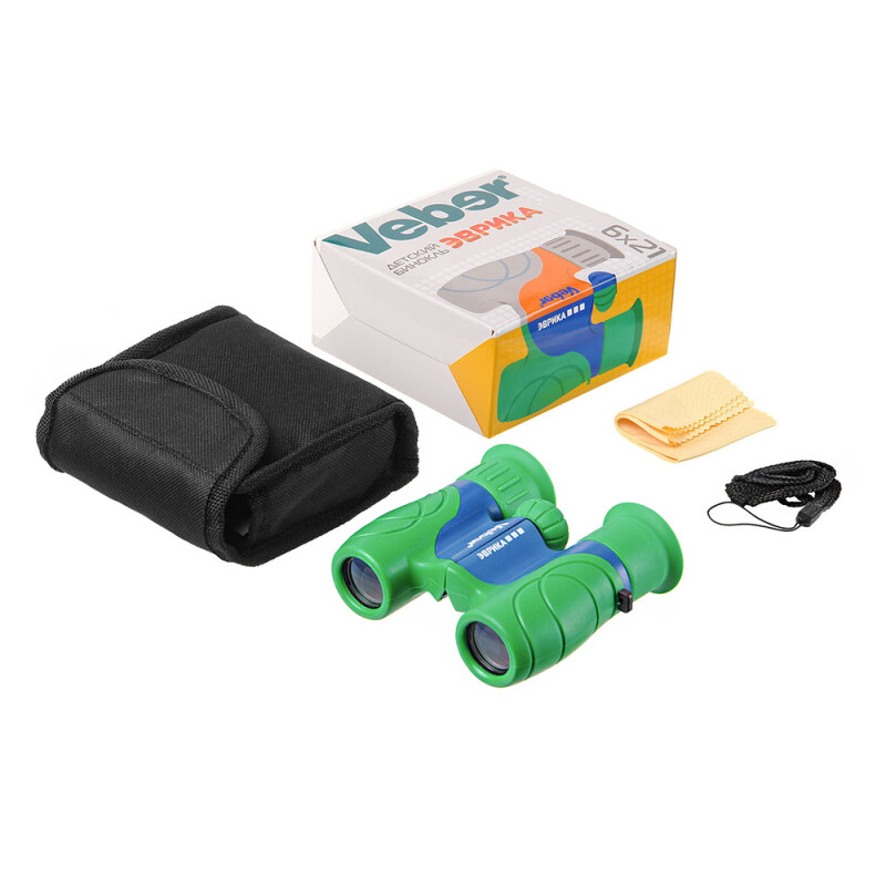 Veber Эврика 6x21 G/B бинокль детский зелен/синий