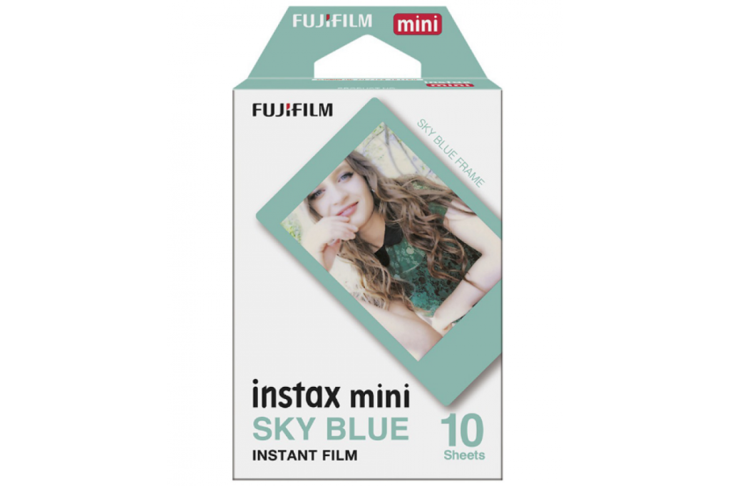 Fujifilm Colorfilm Instax Mini Sky Blue картридж для камеры 10 снимков голубая рамка