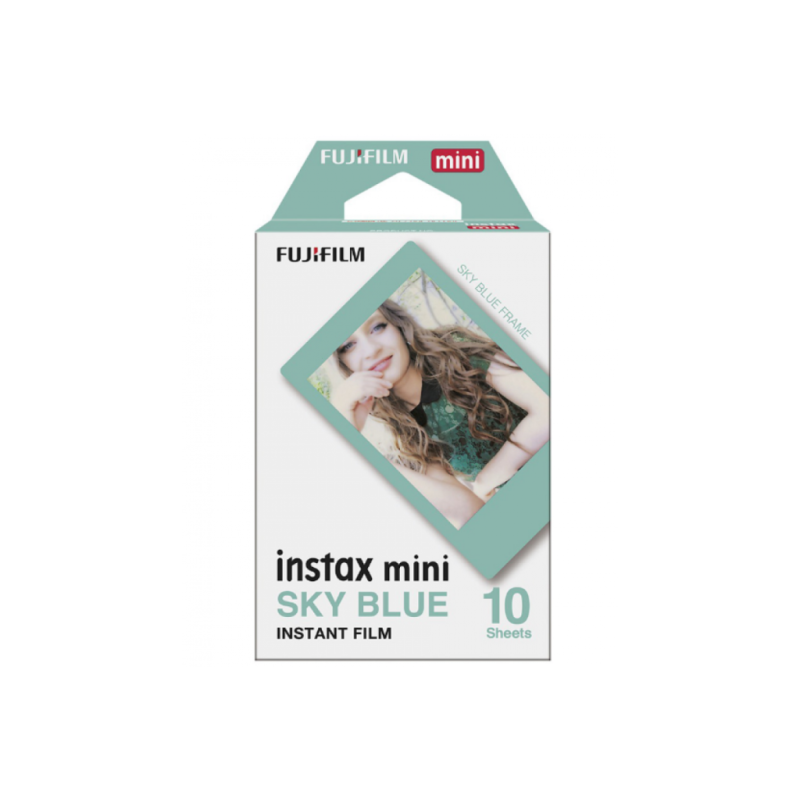 Fujifilm Colorfilm Instax Mini Sky Blue картридж для камеры 10 снимков голубая рамка