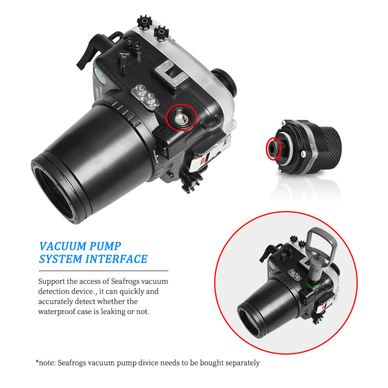 Sea Frogs A6600 black + FP 90mm M67 T1 подводный бокс для Sony A6600 под объектив SEL90M28G