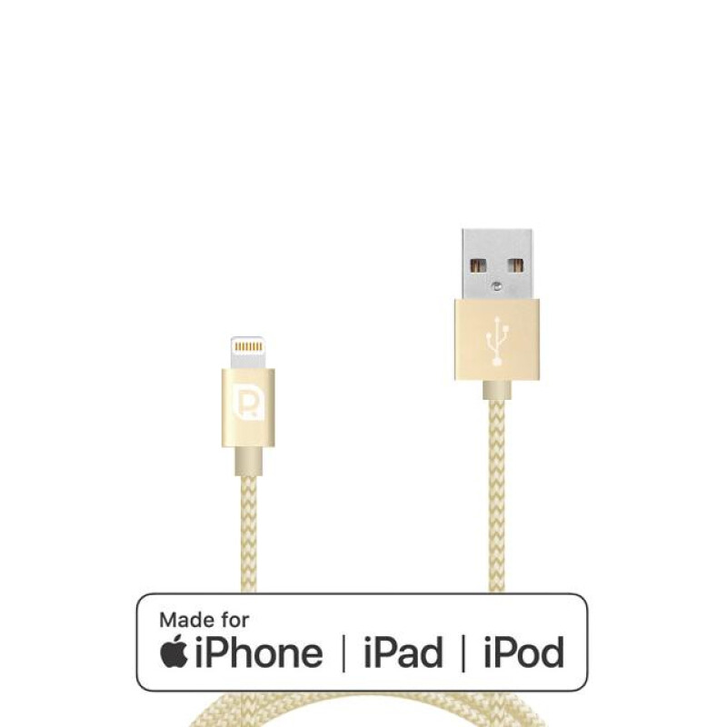 Required Braided MFI Lightning to USB кабель шампань