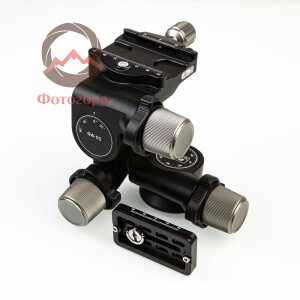 Leofoto GW-01 tripod head 3-осевая штативная головка с редуктором и площадкой Arca-Swiss