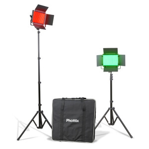 Phottix 81446 Kali50R Studio RGB Twin Kit Set комплект светодиодных осветителей