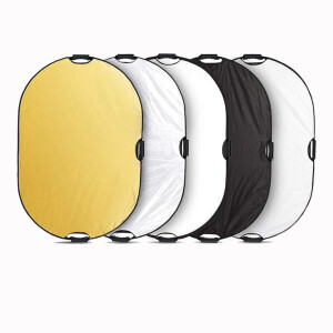 Selens 696327 Collapsible Reflector With Handle Grips отражатель 5 в 1 150x200 см с ручками