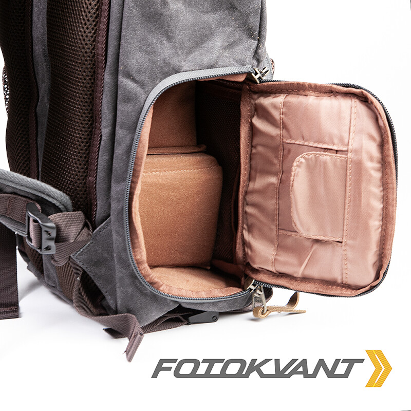 Fotokvant BSN-10 Grey рюкзак для камеры цвета серо-черный