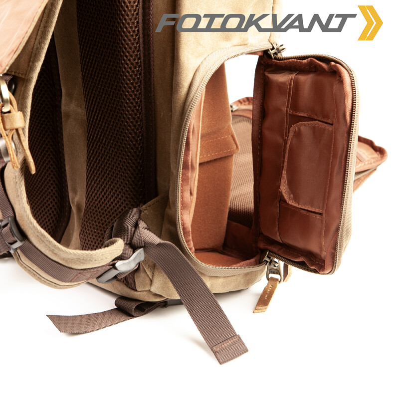 Fotokvant BSN-10 Khaki рюкзак для камеры цвета песочный хаки