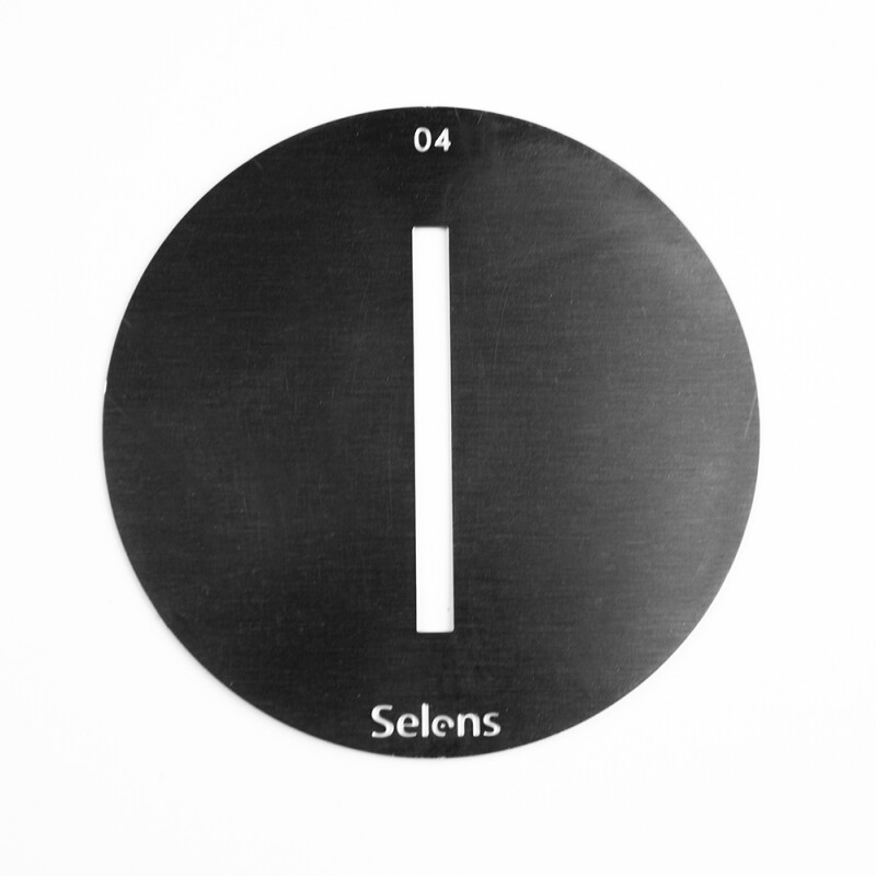 Selens 841694 Gobo-04 маска гобо 04 металлическая 58 мм щель