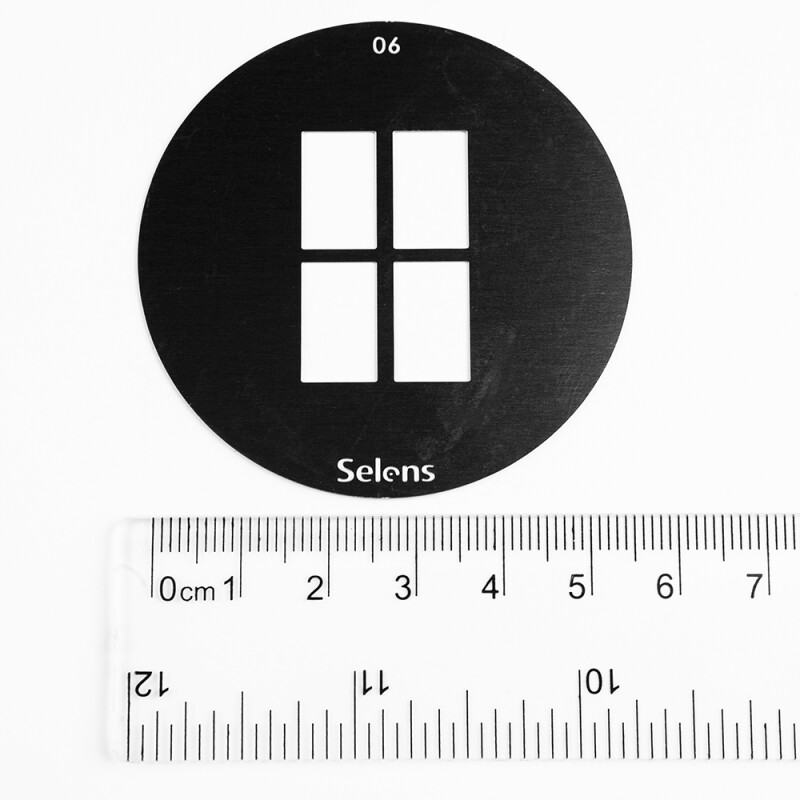 Selens 841696 Gobo-06 маска гобо 06 металлическая 58 мм окно