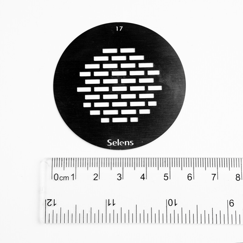 Selens 841707 Gobo-17 маска гобо 17 металлическая 58 мм кирпичная стена