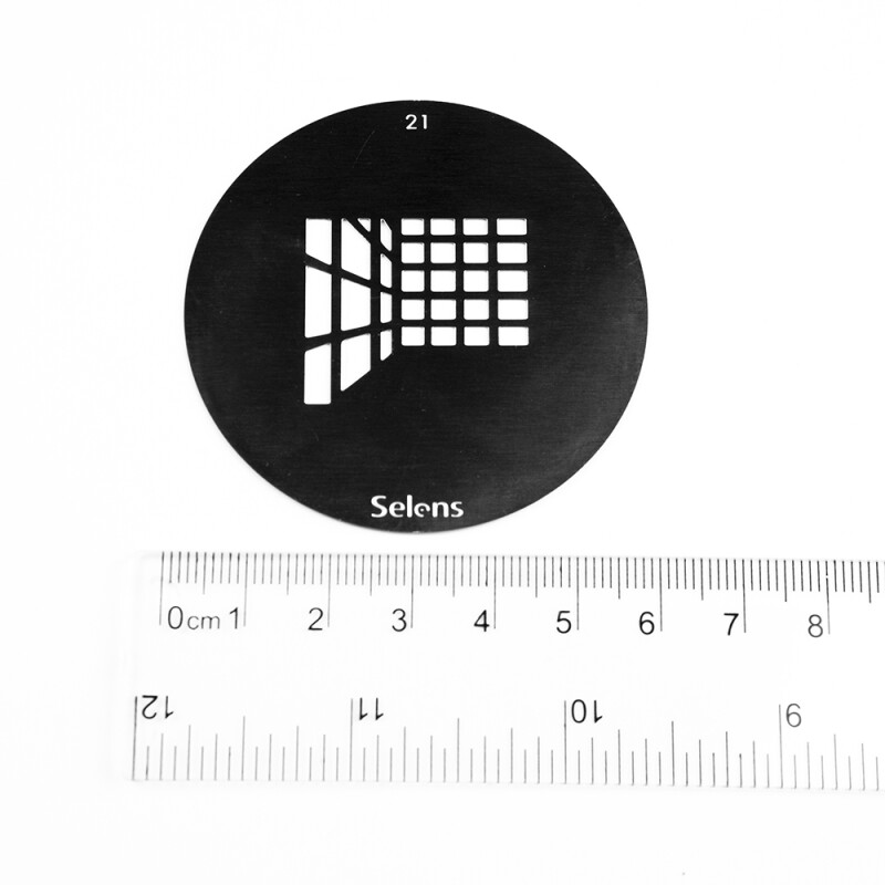 Selens 841711 Gobo-21 маска гобо 21 металлическая 58 мм 3D окно