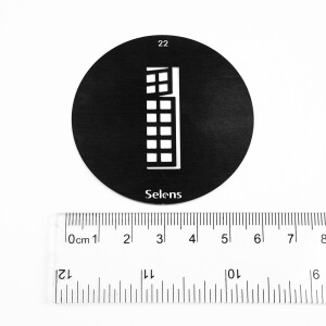 Selens 841712 Gobo-22 маска гобо 22 металлическая 58 мм высокое окно