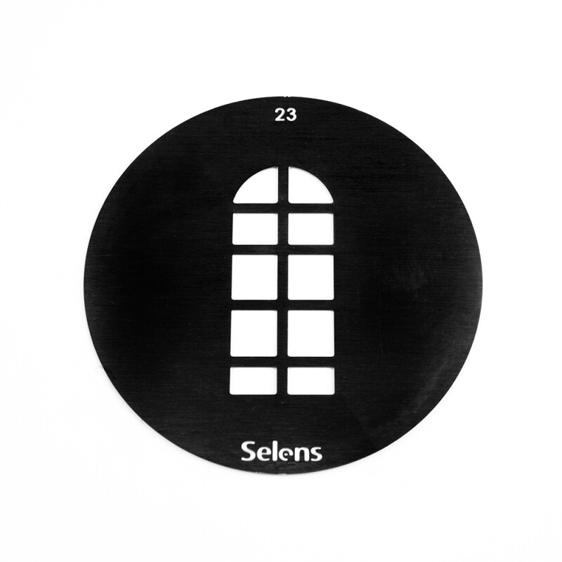 Selens 841713 Gobo-23 маска гобо 23 металлическая 58 мм арочное окно