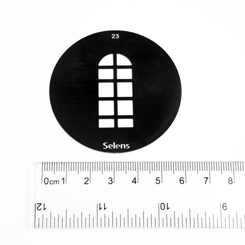 Selens 841713 Gobo-23 маска гобо 23 металлическая 58 мм арочное окно