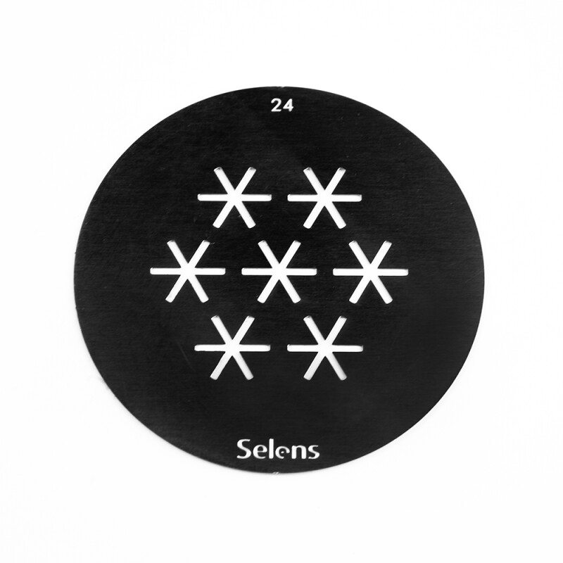 Selens 841714 Gobo-24 маска гобо 24 металлическая 58 мм снежинки