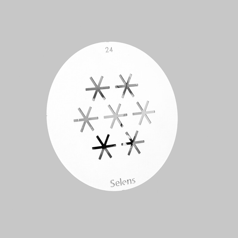 Selens 841714 Gobo-24 маска гобо 24 металлическая 58 мм снежинки