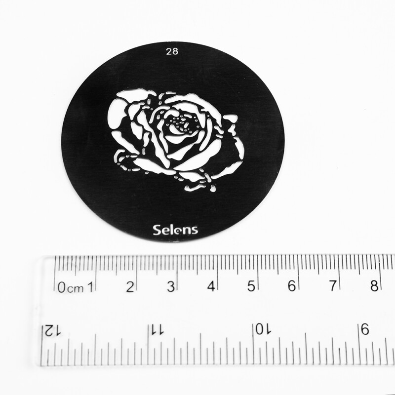 Selens 841718 Gobo-28 маска гобо 28 металлическая 58 мм роза