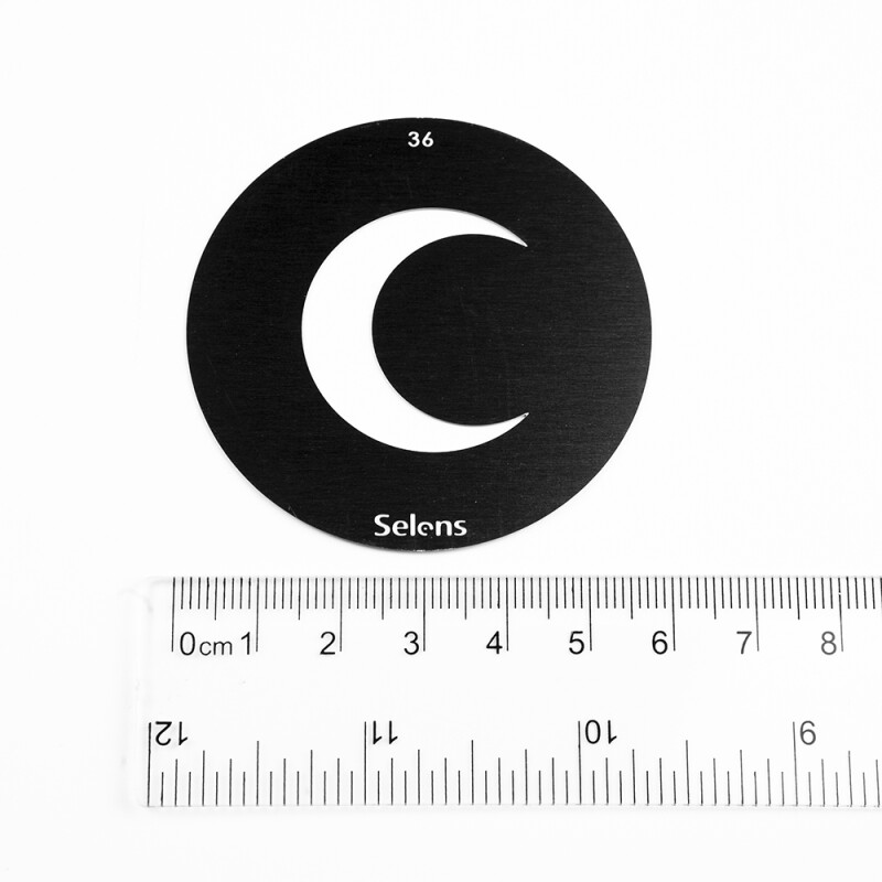 Selens 841726 Gobo-36 маска гобо 36 металлическая 58 мм полумесяц