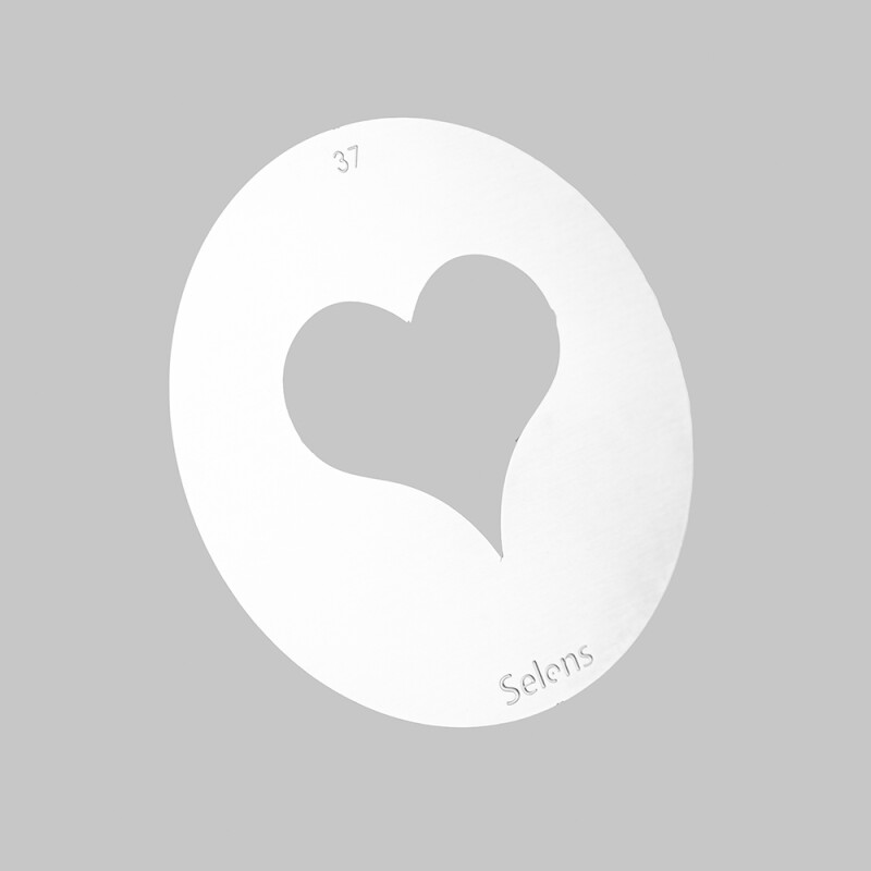 Selens 841727 Gobo-37 маска гобо 37 металлическая 58 мм сердечко