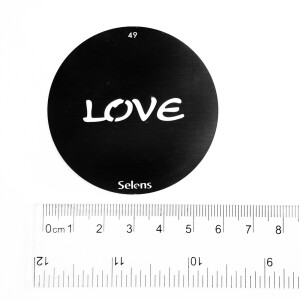 Selens 841739 Gobo-49 маска гобо 49 металлическая 58 мм Love
