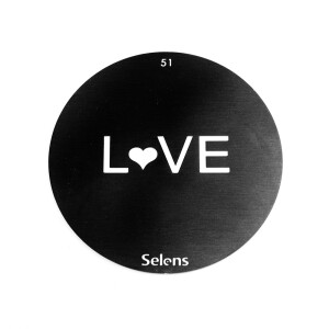 Selens 841741 Gobo-51 маска гобо 51 металлическая 58 мм граффити Love