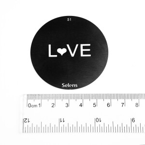 Selens 841741 Gobo-51 маска гобо 51 металлическая 58 мм граффити Love