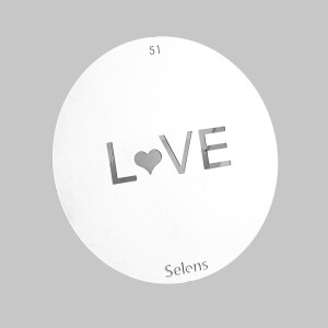 Selens 841741 Gobo-51 маска гобо 51 металлическая 58 мм граффити Love