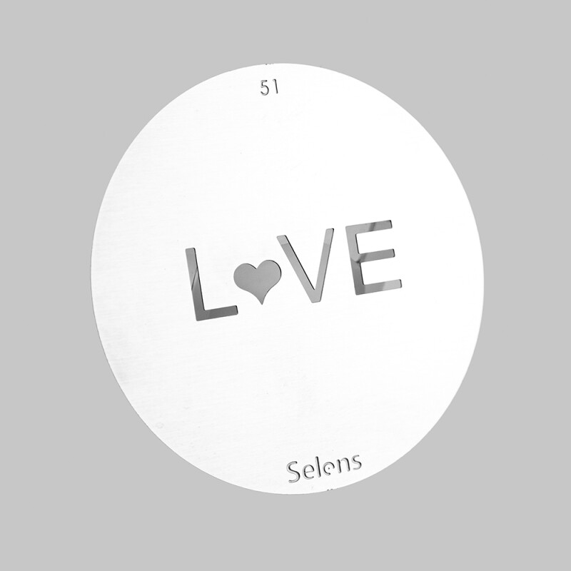 Selens 841741 Gobo-51 маска гобо 51 металлическая 58 мм граффити Love