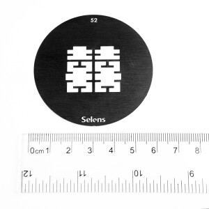 Selens 841742 Gobo-52 маска гобо 52 металлическая 58 мм иероглиф счастье вдвоем