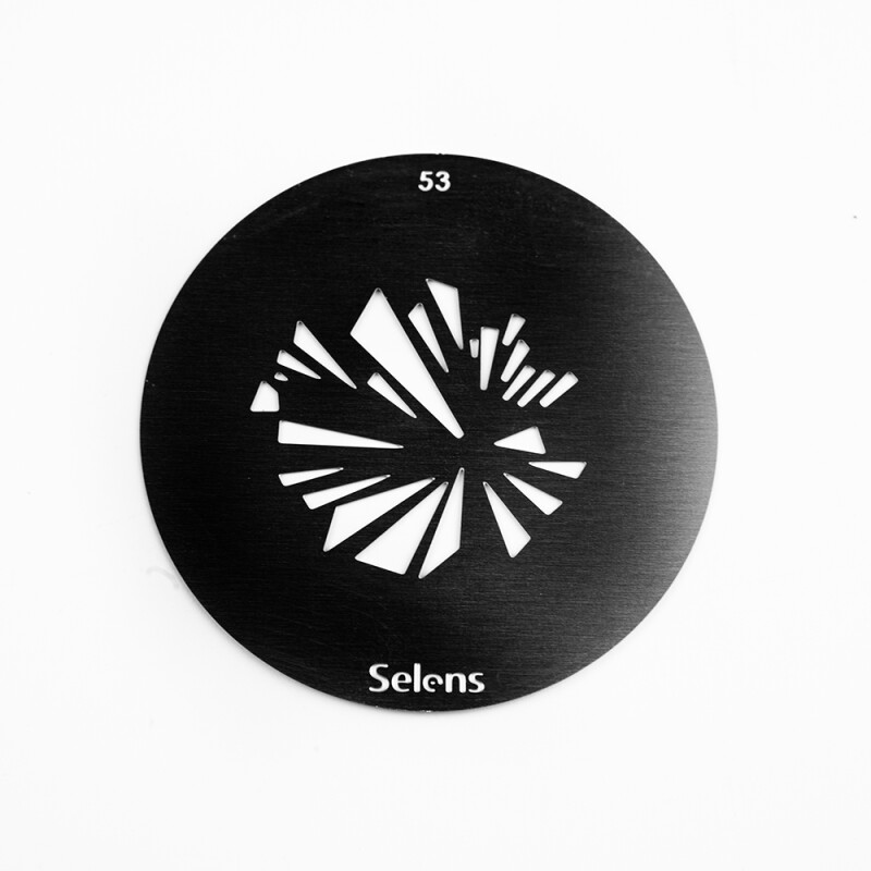 Selens 841743 Gobo-53 маска гобо 53 металлическая 58 мм абстрактный цветок