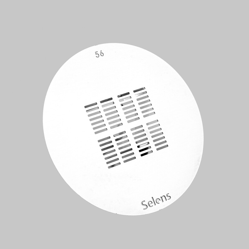 Selens 841746 Gobo-56 маска гобо 56 металлическая 58 мм два окна