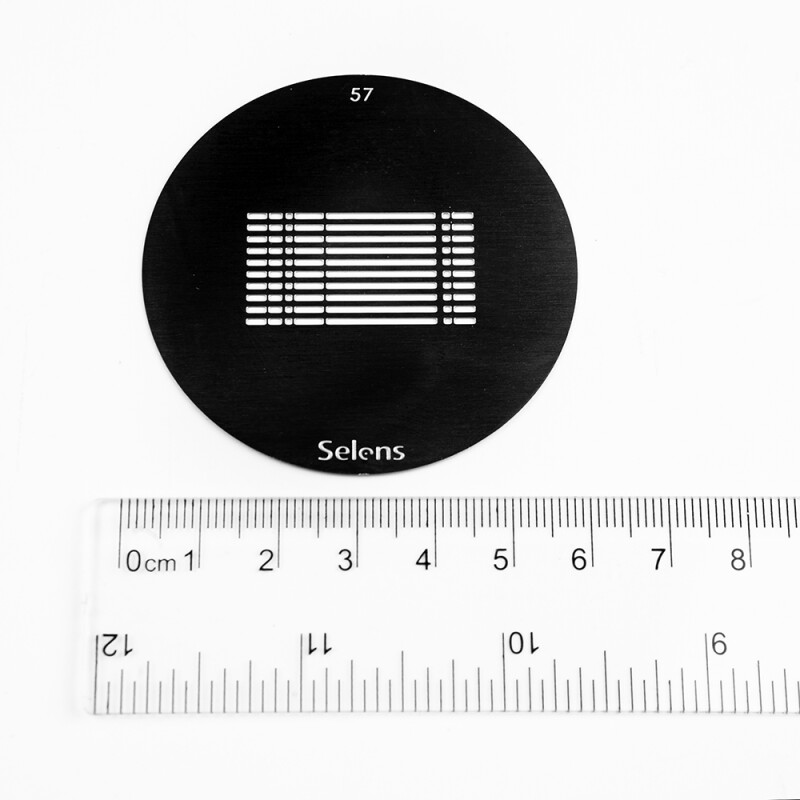 Selens 841747 Gobo-57 маска гобо 57 металлическая 58 мм горизонтальное окно