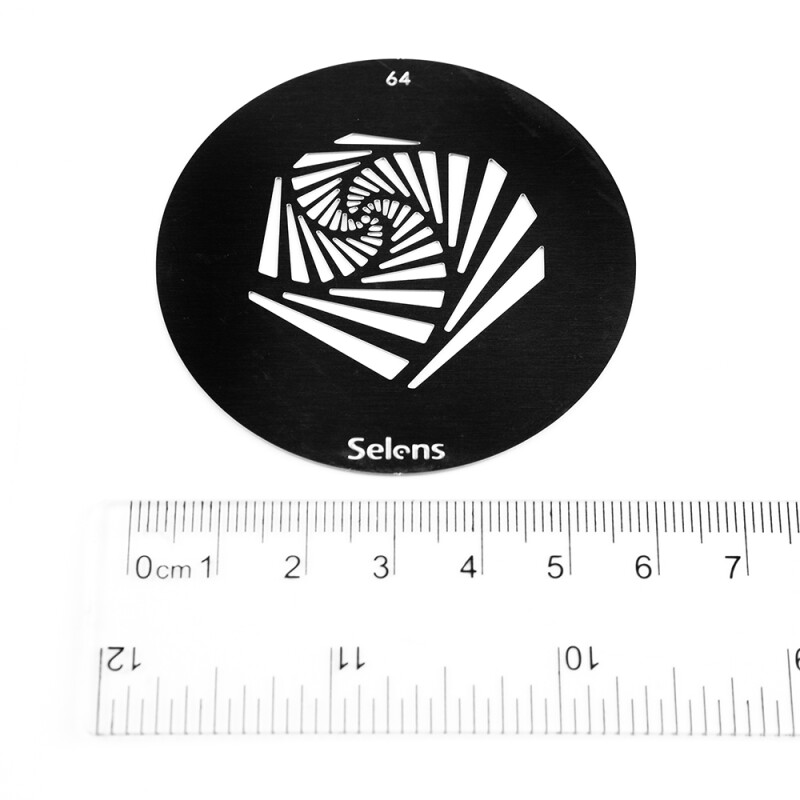 Selens 841754 Gobo-64 маска гобо 64 металлическая 58 мм спиральные лестницы