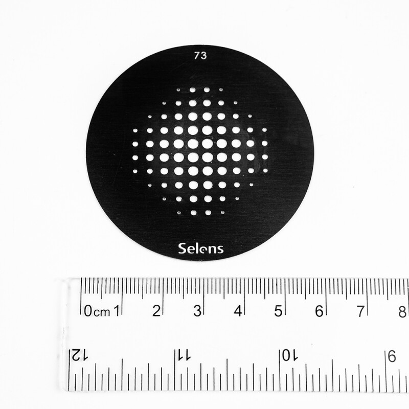 Selens 841763 Gobo-73 маска гобо 73 металлическая 58 мм точка пикселей