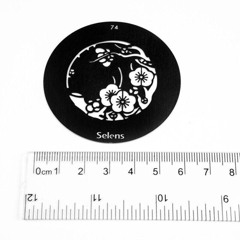Selens 841764 Gobo-74 маска гобо 74 металлическая 58 мм цветочный узор