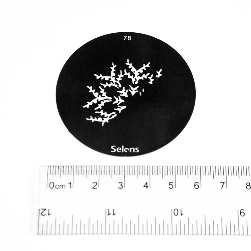 Selens 841768 Gobo-78 маска гобо 78 металлическая 58 мм пол-снежинки