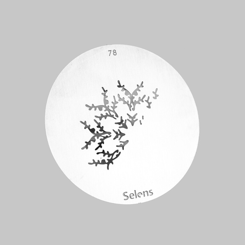 Selens 841768 Gobo-78 маска гобо 78 металлическая 58 мм пол-снежинки