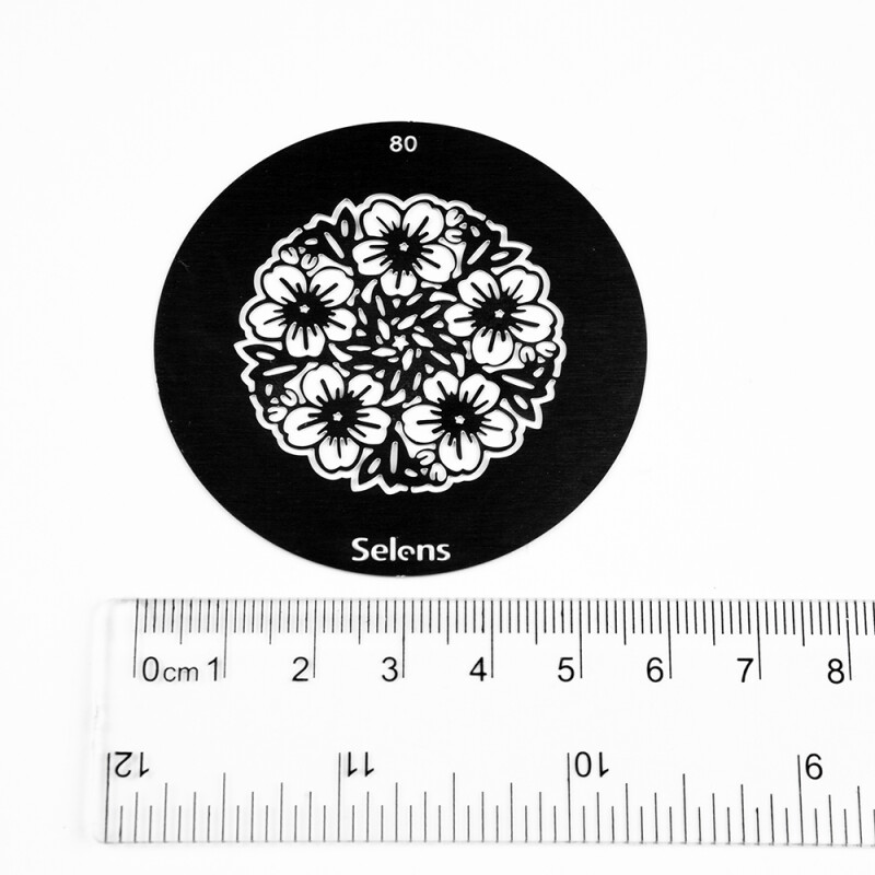 Selens 841770 Gobo-80 маска гобо 80 металлическая 58 мм букет