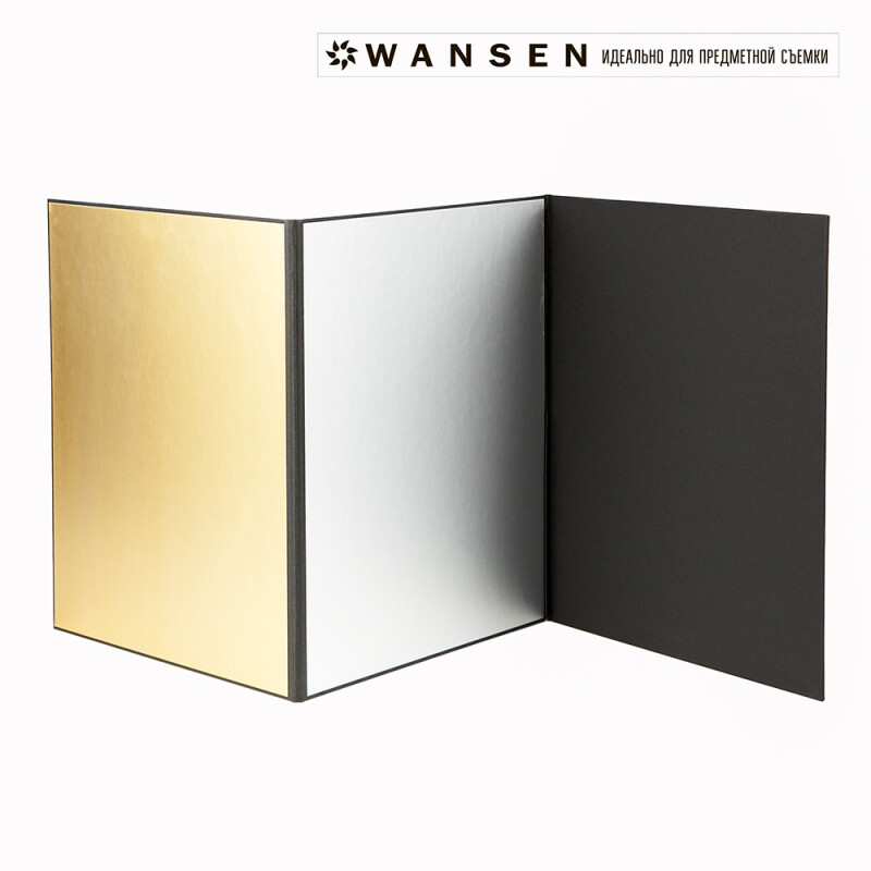 Wansen Flag 843254 флаг А4-3 белый золотой серебряный черный